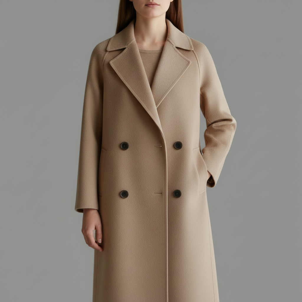 Elegant Long Wool Coat | Women's Winter Coats