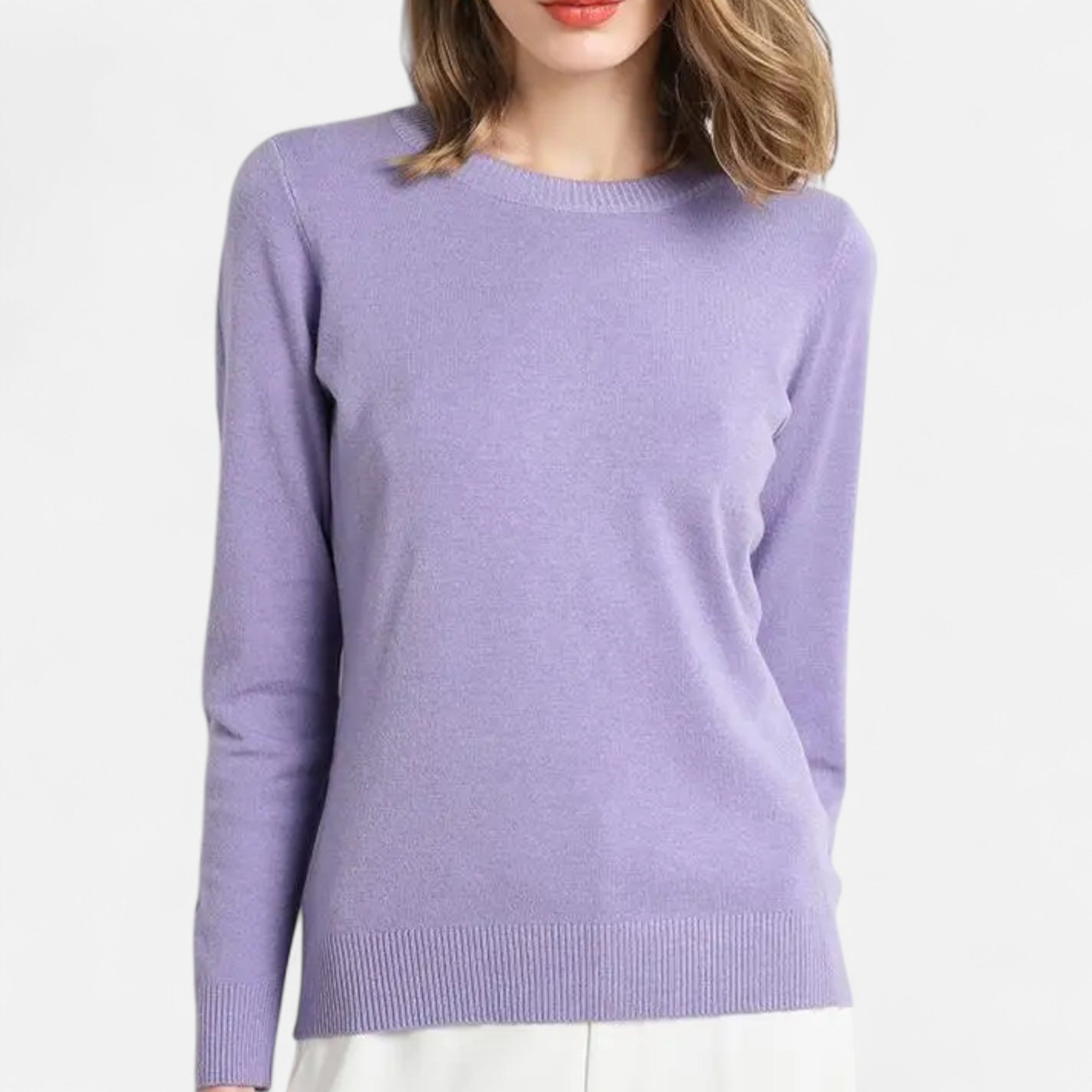 Women’s Merino Wool Sweater – O-Neck