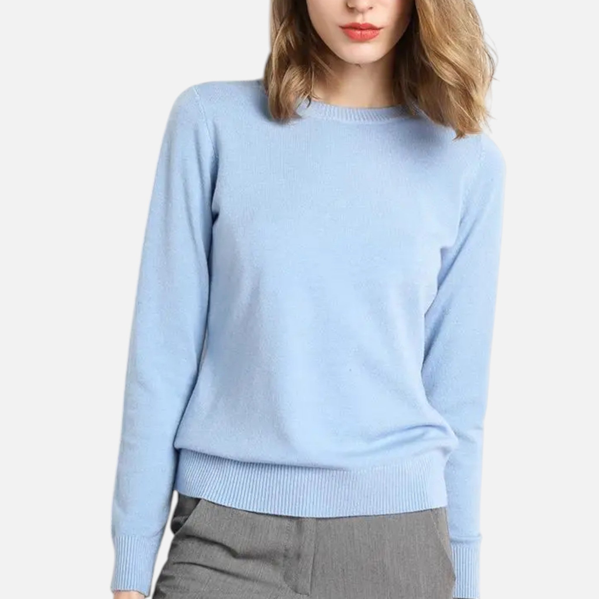 Women’s Merino Wool Sweater – O-Neck