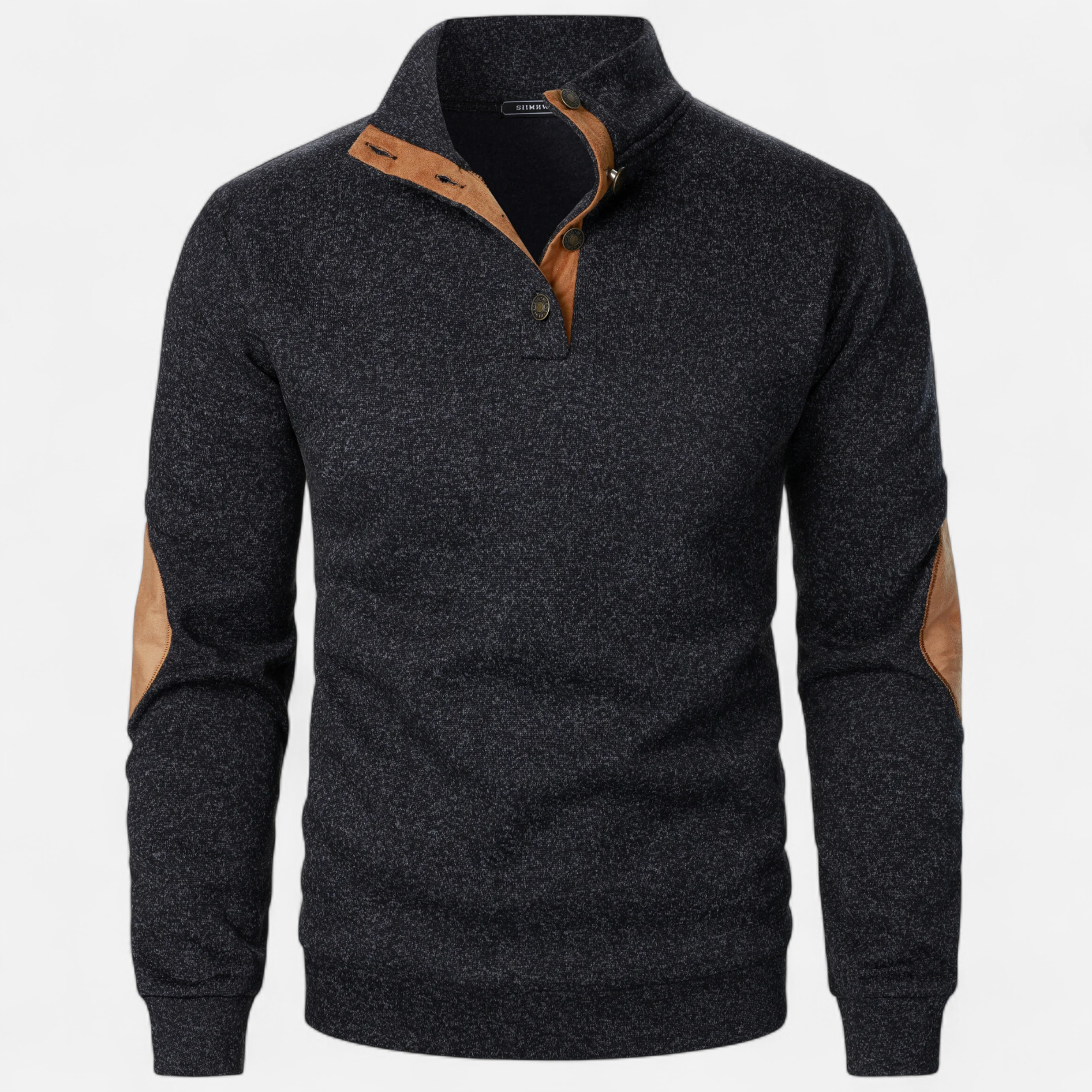 Men’s Knitted Sweater – Stand Collar