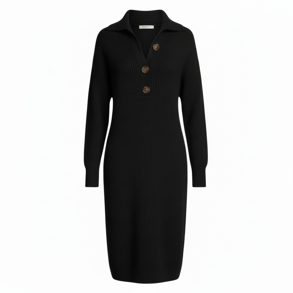 Arianell | Women's Wool Knit Midi Sweater Dress