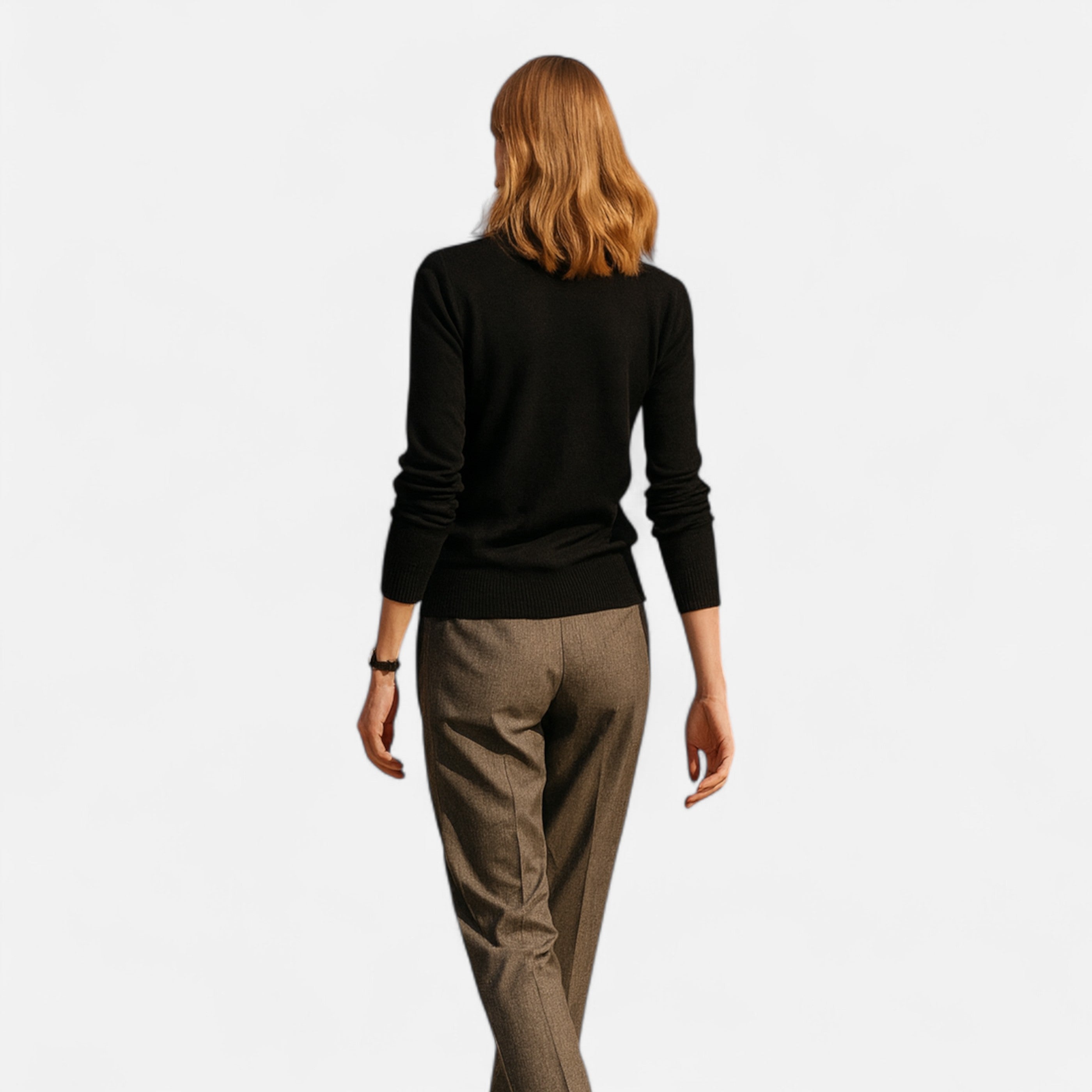 Women’s Merino Wool Sweater – O-Neck