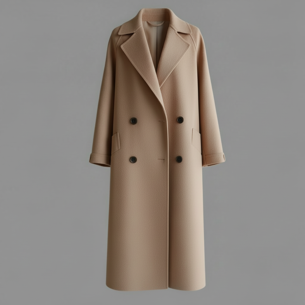 Elegant Long Wool Coat | Women's Winter Coats