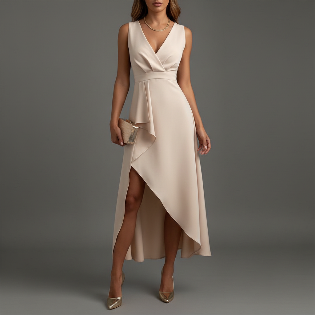 Elegant V-Neck Maxi Dress | Women's Summer Dress