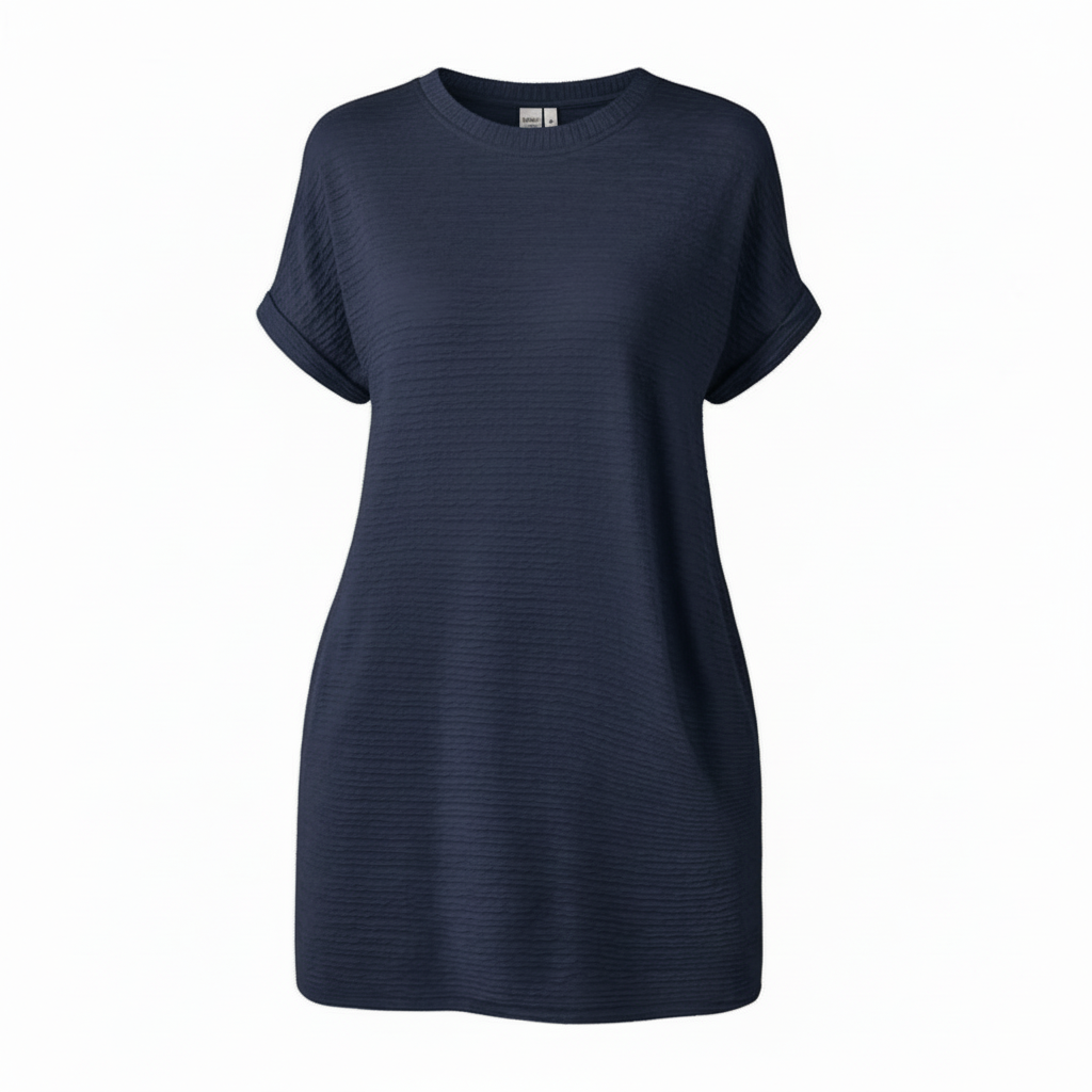 Minimalist Summer Dress | Women's Casual Round Neck Dress