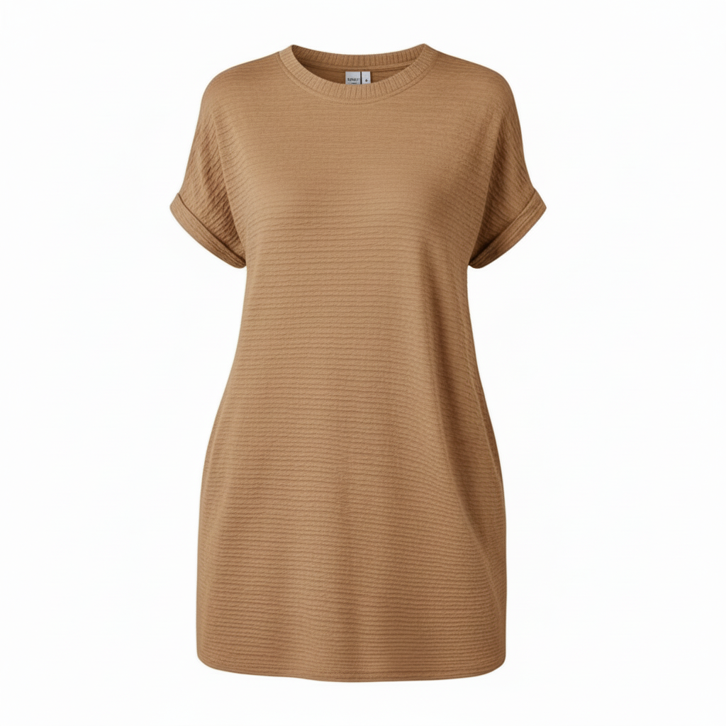 Minimalist Summer Dress | Women's Casual Round Neck Dress
