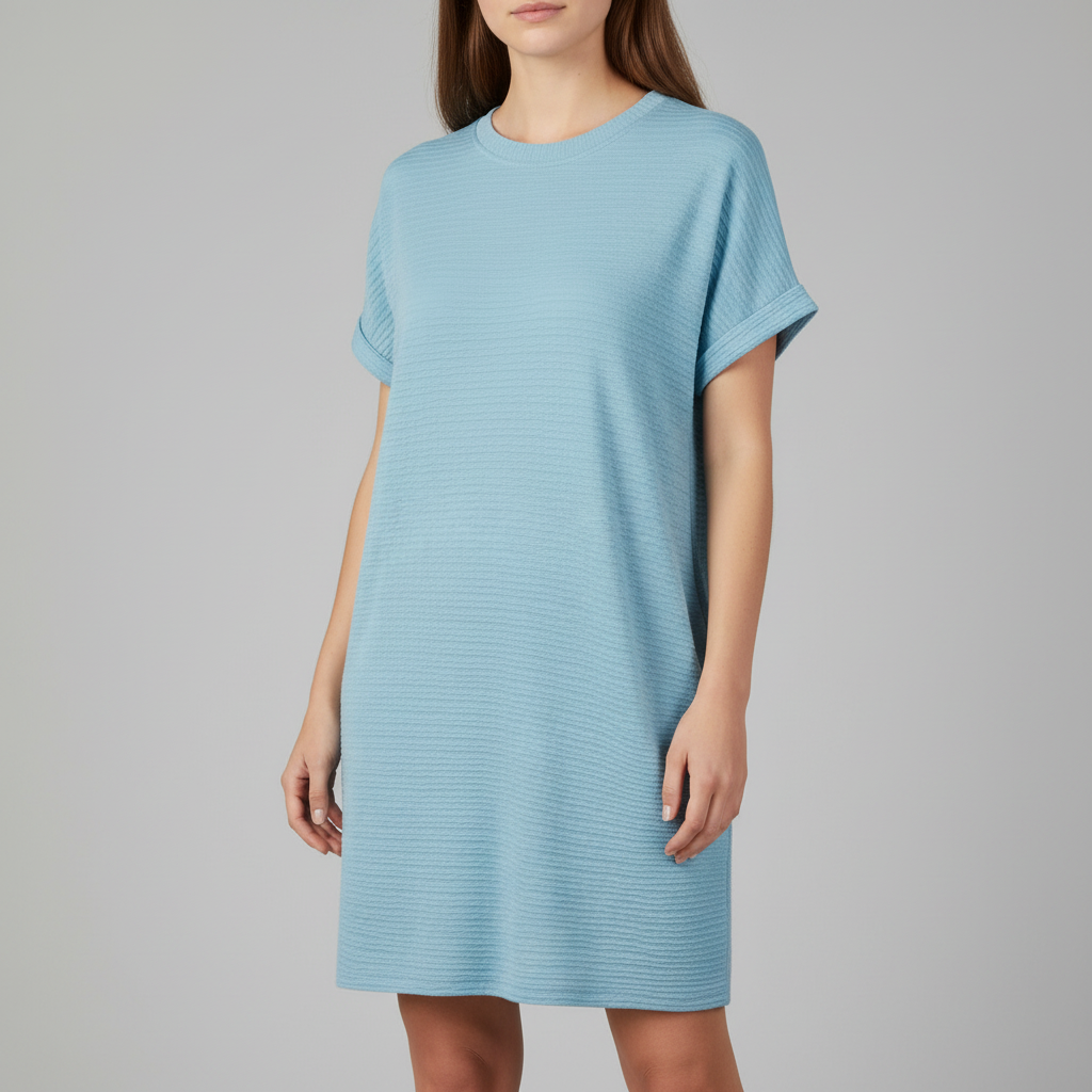 Minimalist Summer Dress | Women's Casual Round Neck Dress