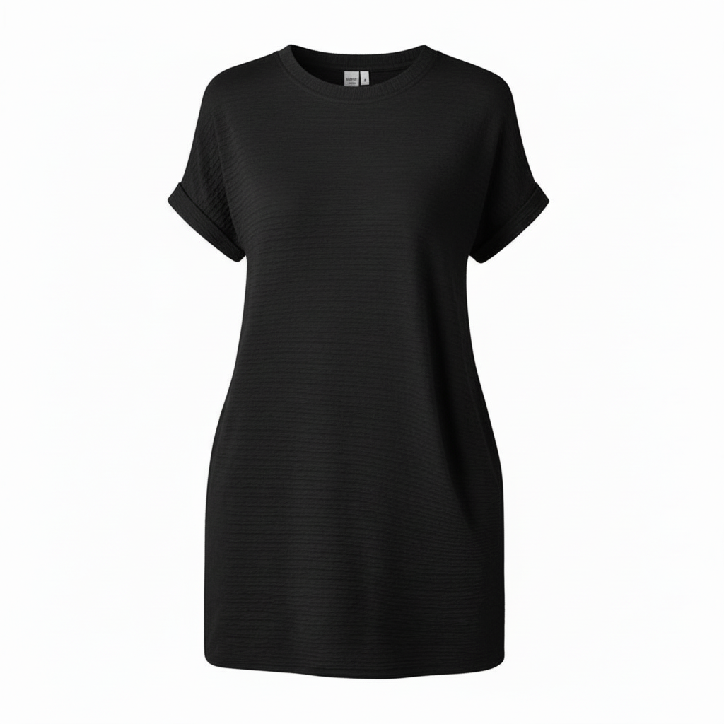 Minimalist Summer Dress | Women's Casual Round Neck Dress