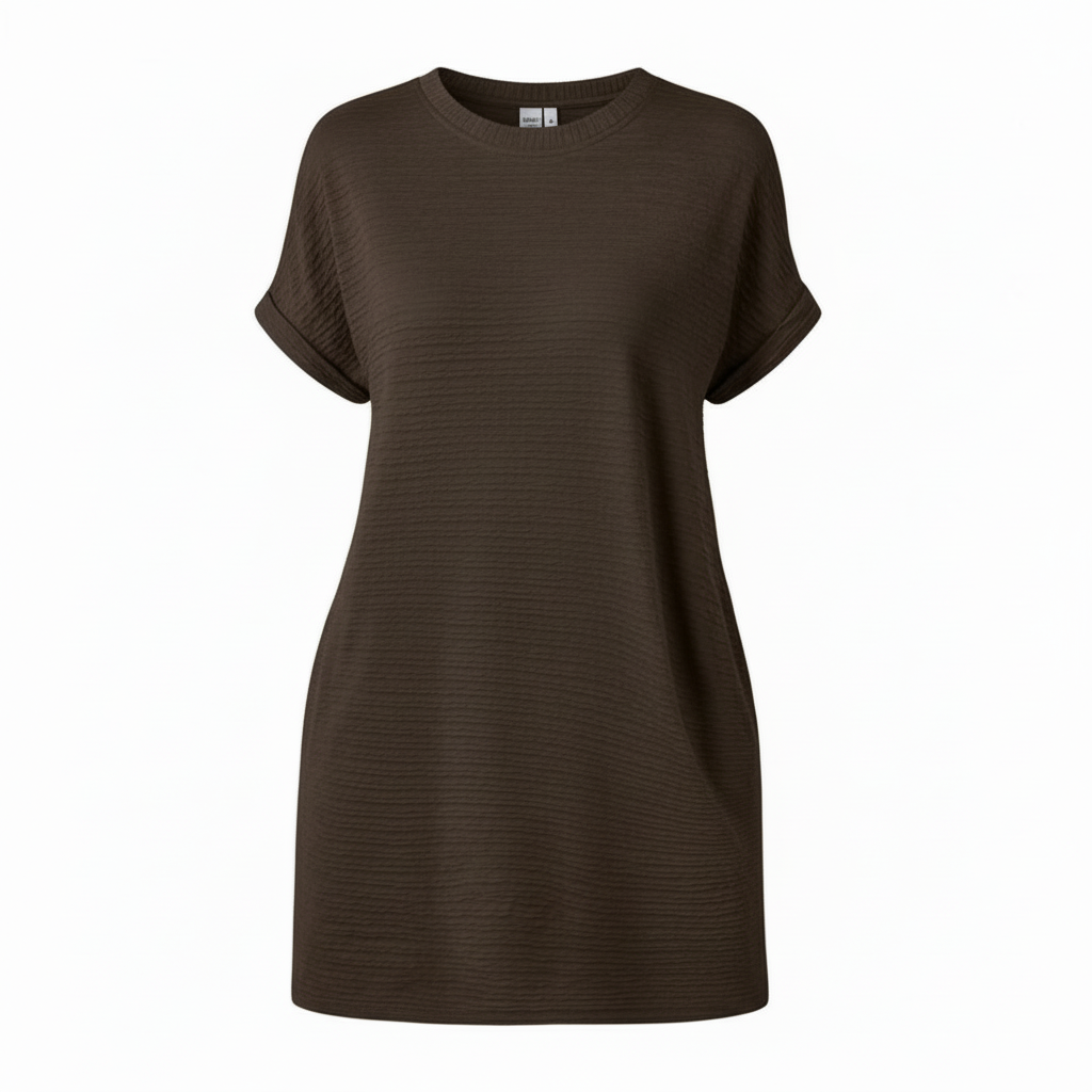 Minimalist Summer Dress | Women's Casual Round Neck Dress