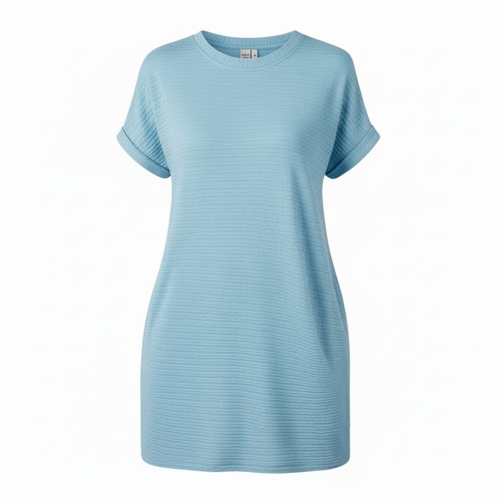 Minimalist Summer Dress | Women's Casual Round Neck Dress