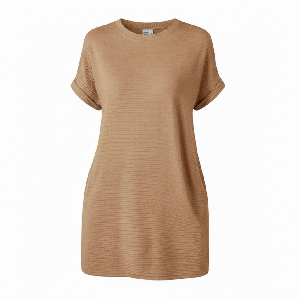 Minimalist Summer Dress | Women's Casual Round Neck Dress
