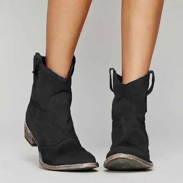 Women’s Vintage Cowboy Ankle Boots