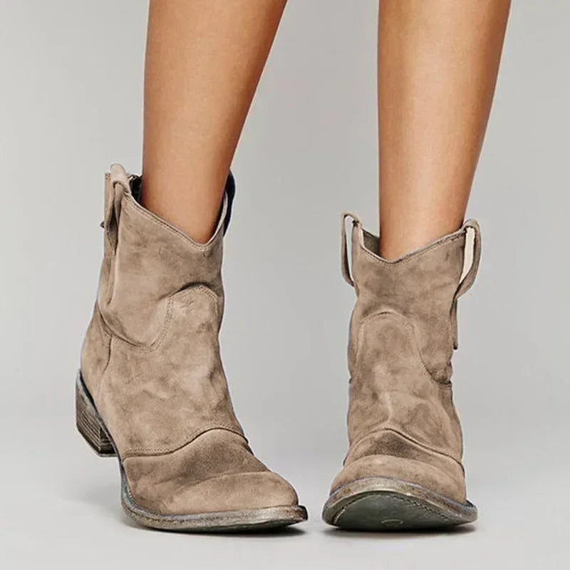 Women’s Vintage Cowboy Ankle Boots
