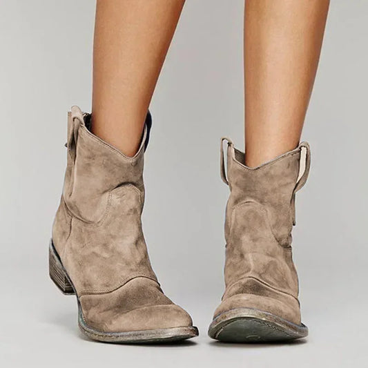 Women’s Vintage Cowboy Ankle Boots