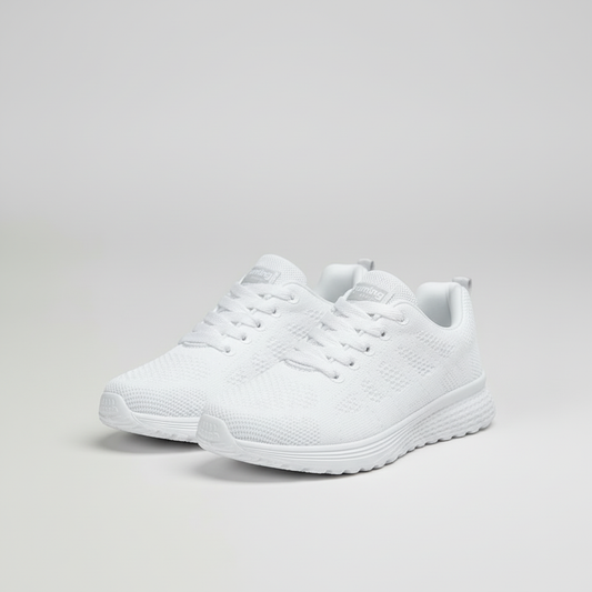 Women's Lightweight Breathable Comfort Sneakers | White Sneakers