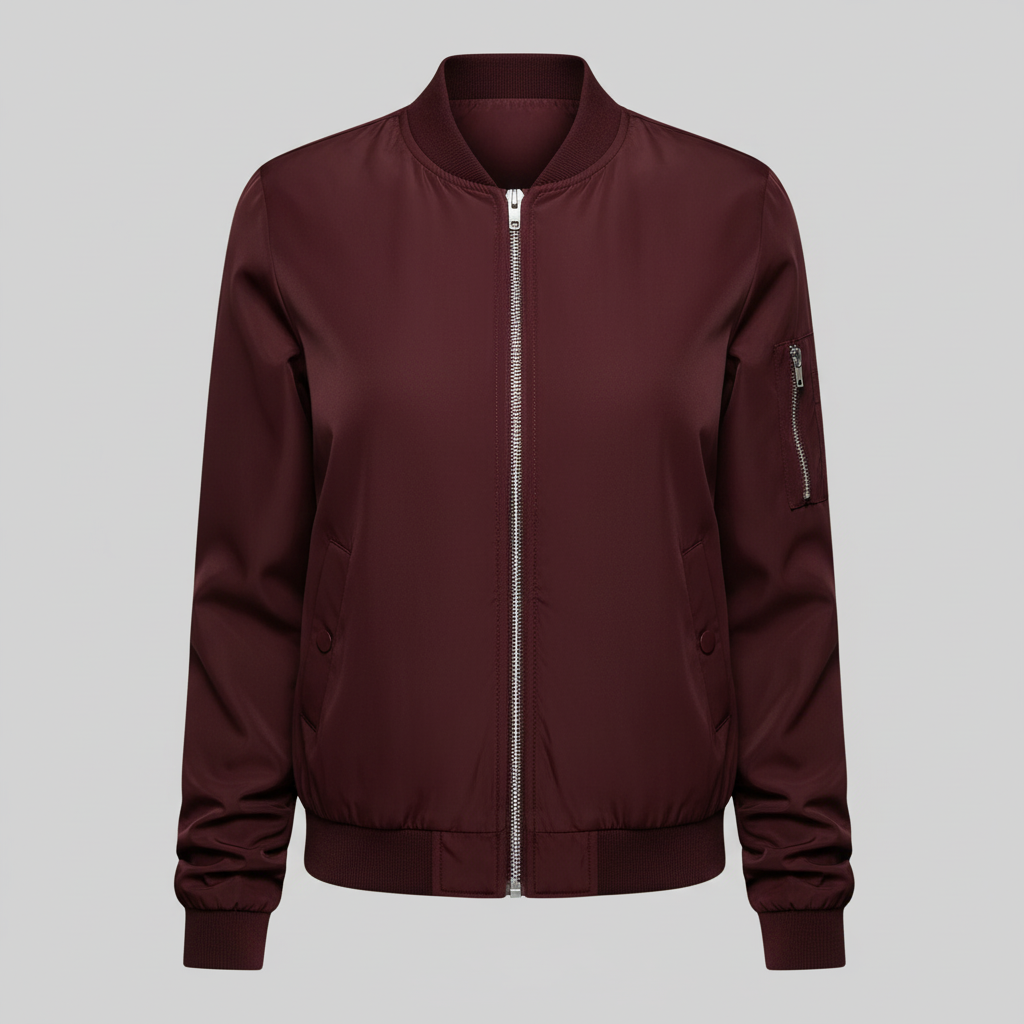Women's Short Bomber Jacket | Casual Fashion Outerwear