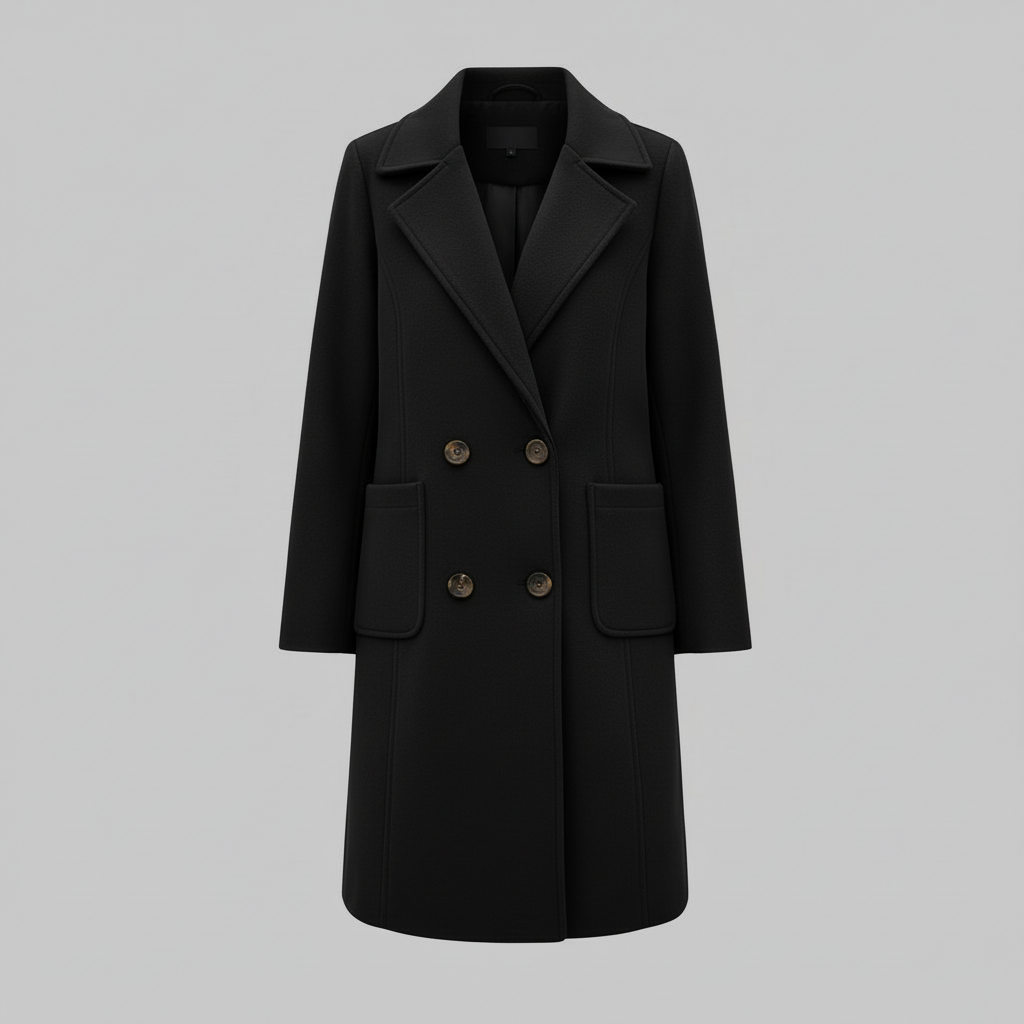 Women's Wool Mid-Length Winter Coat | Elegant Warmth
