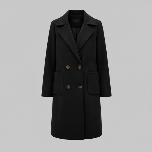 Women's Wool Mid-Length Winter Coat | Elegant Warmth