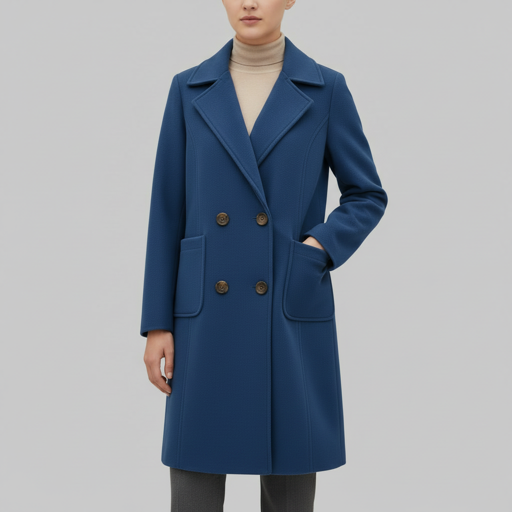 Women's Wool Mid-Length Winter Coat | Elegant Warmth