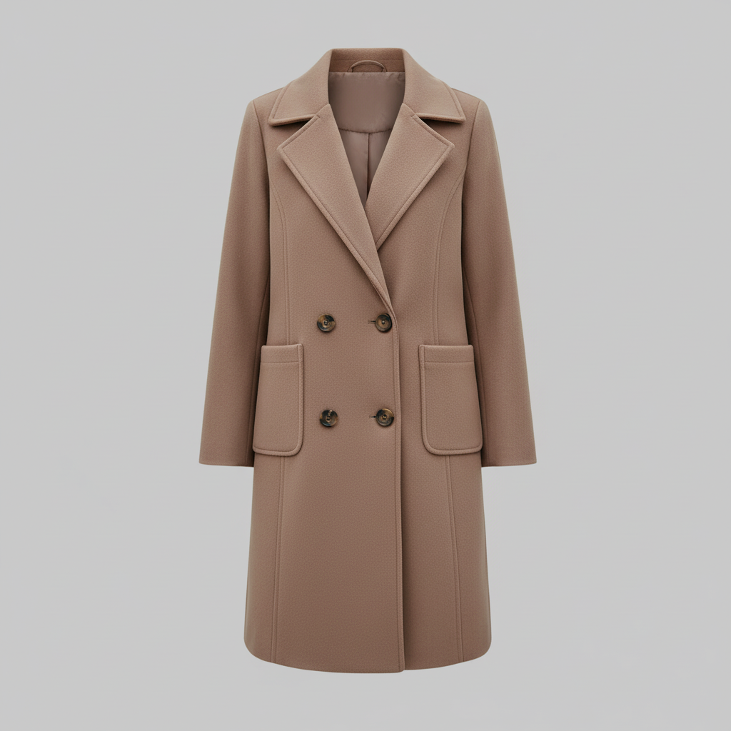 Women's Wool Mid-Length Winter Coat | Elegant Warmth