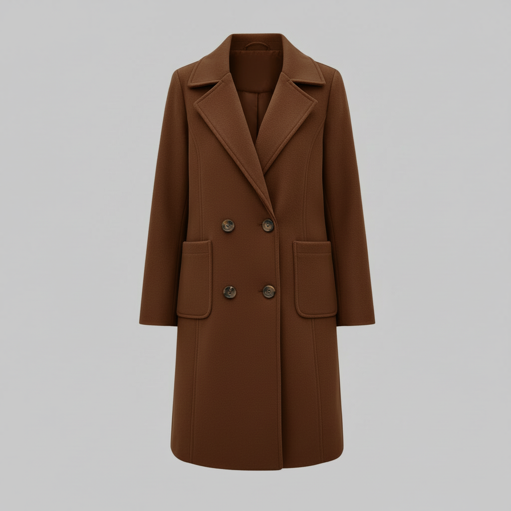 Women's Wool Mid-Length Winter Coat | Elegant Warmth