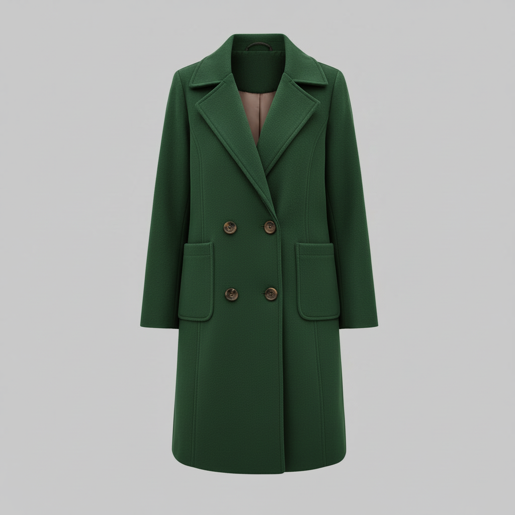 Women's Wool Mid-Length Winter Coat | Elegant Warmth
