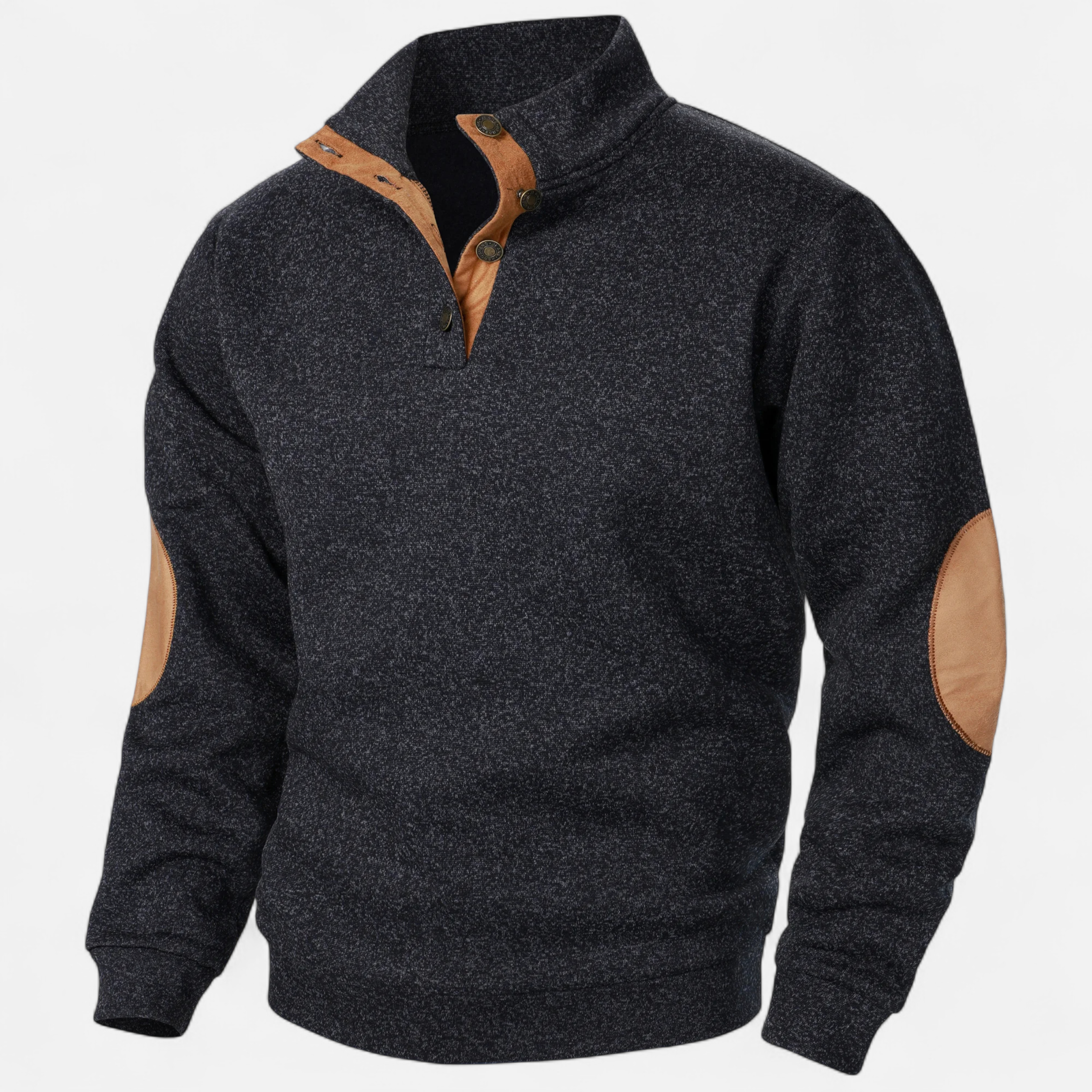 Men’s Knitted Sweater – Stand Collar