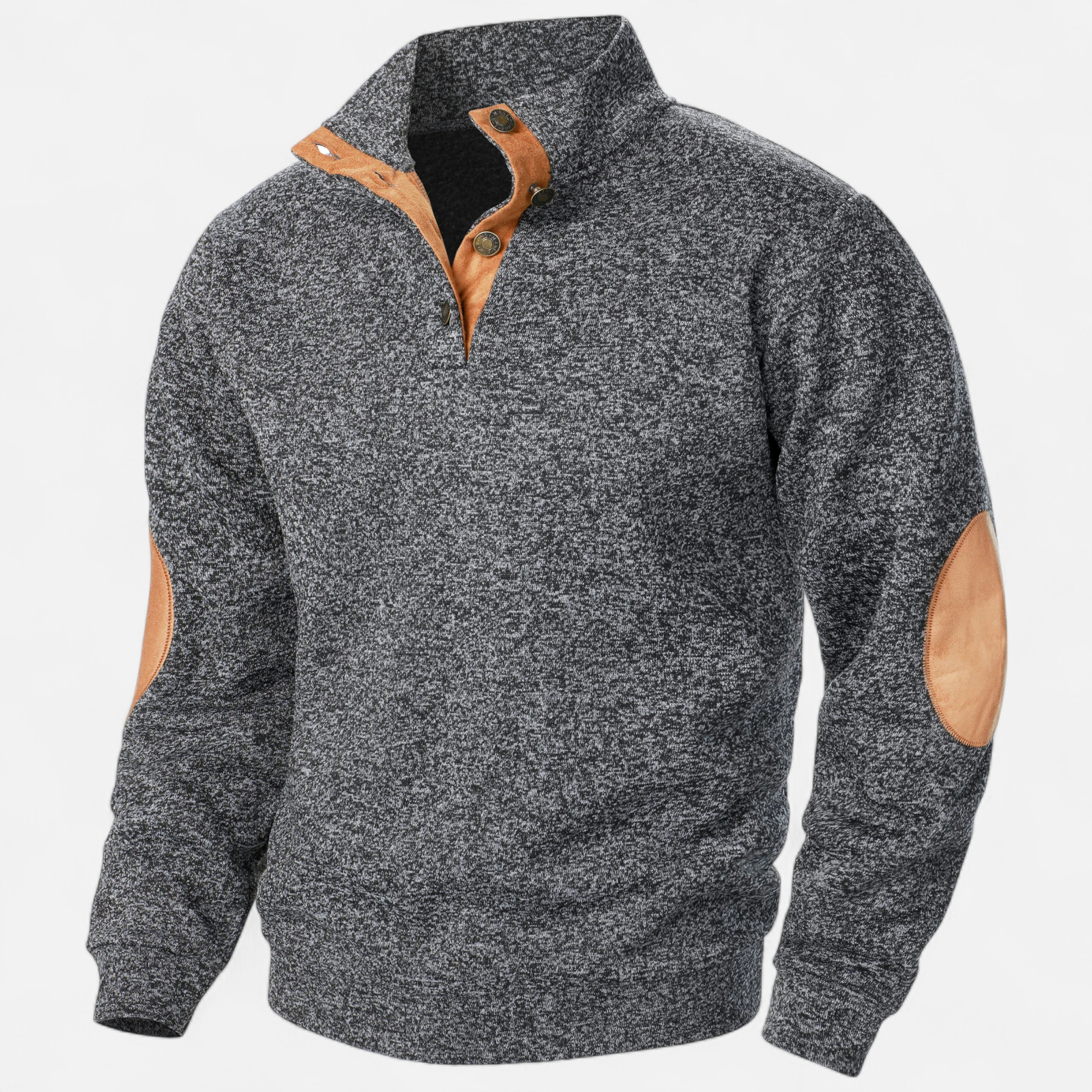 Men’s Knitted Sweater – Stand Collar