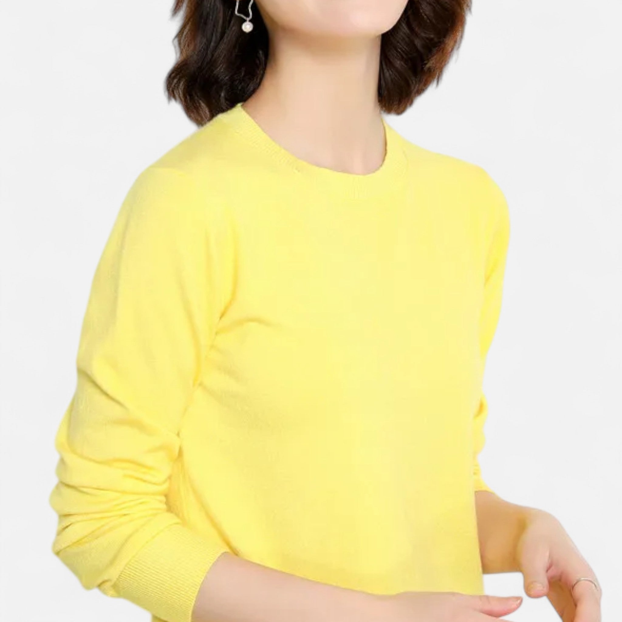 Women’s Merino Wool Sweater – O-Neck
