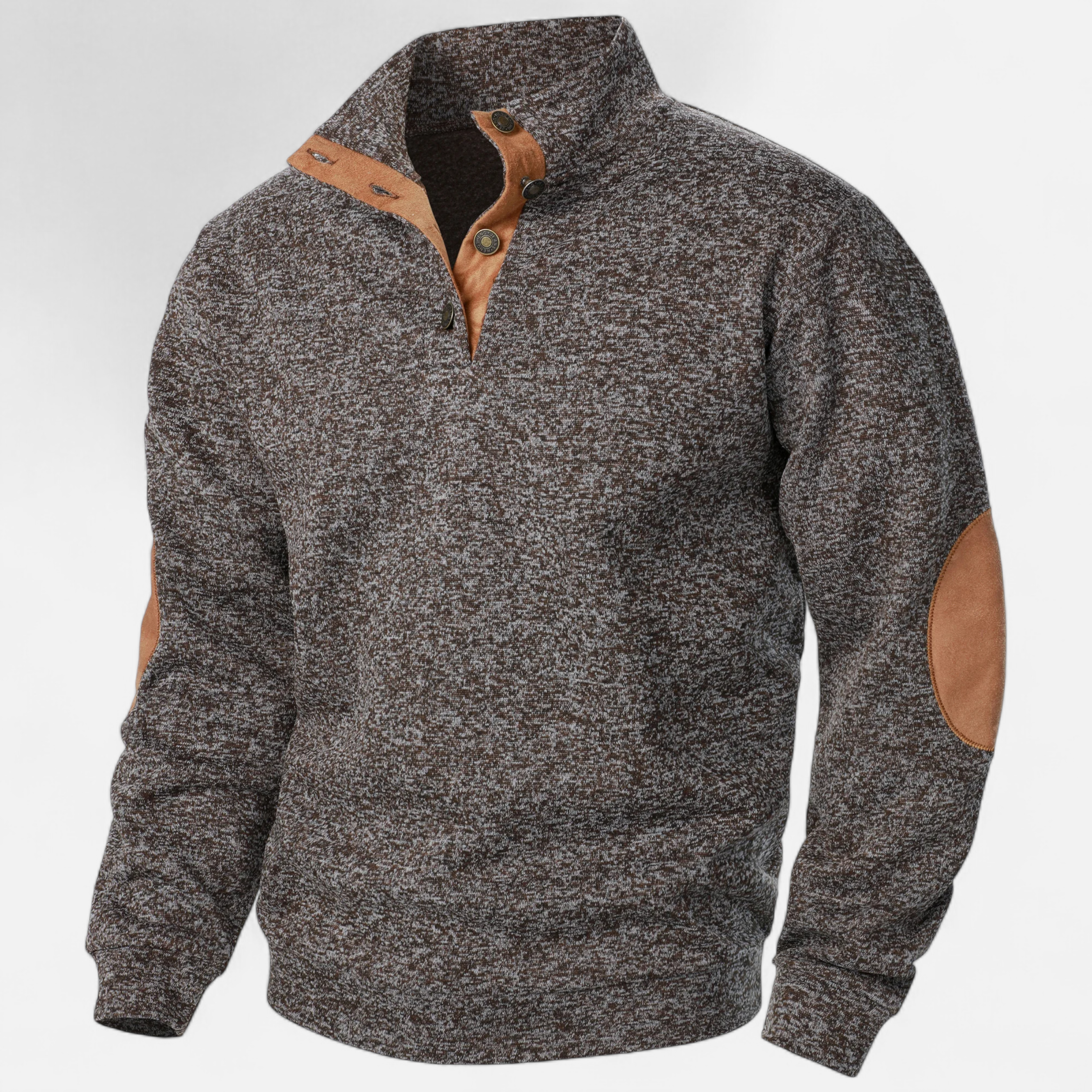 Men’s Knitted Sweater – Stand Collar