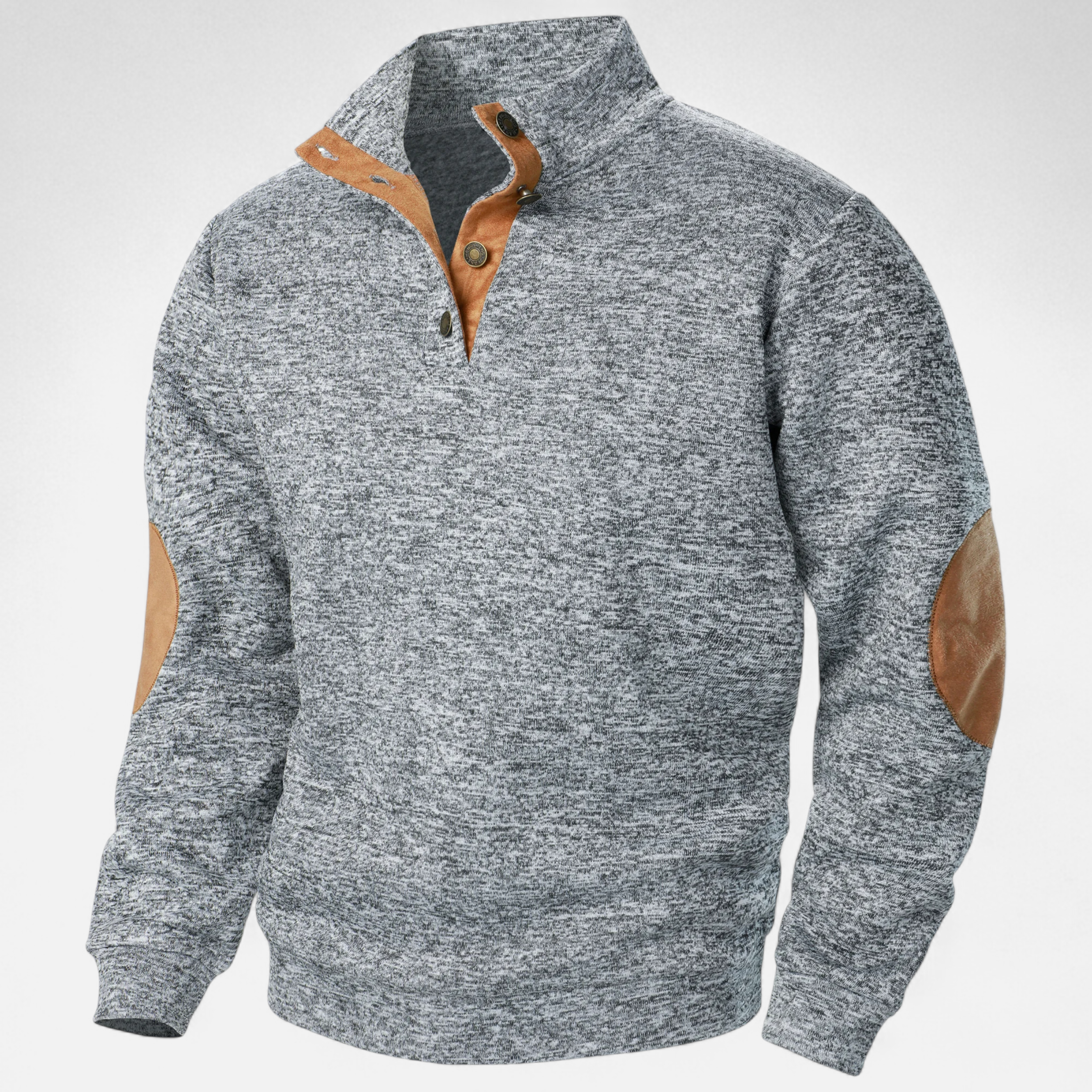 Men’s Knitted Sweater – Stand Collar